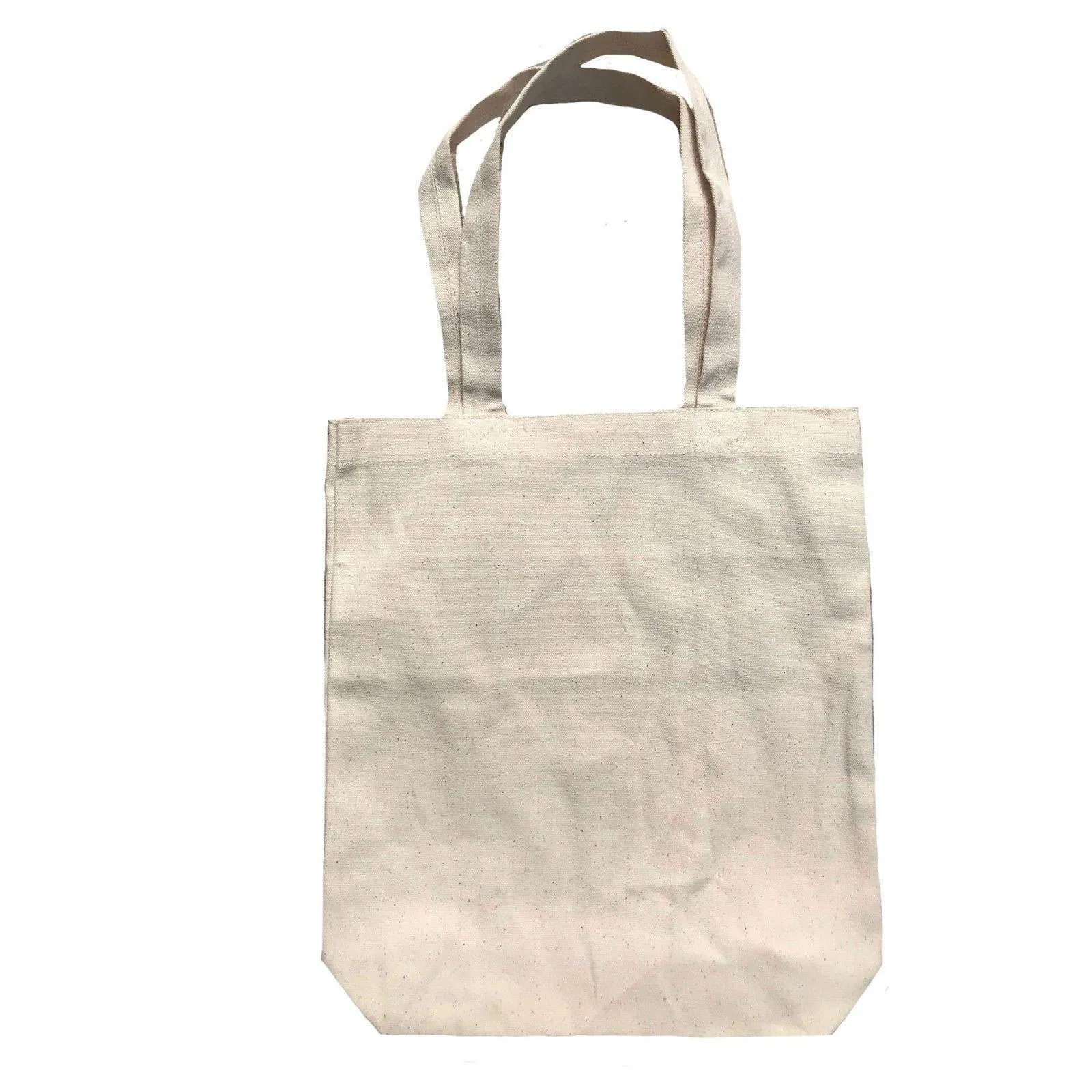 1 Dozen Cotton Reusable Grocery Shopping Tote Bags Gusset Natural Wholesale Bulk