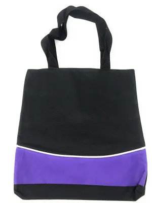 1 Dozen Fashion Two Tone Reusable Grocery Shopping Totes Bags Wholesale