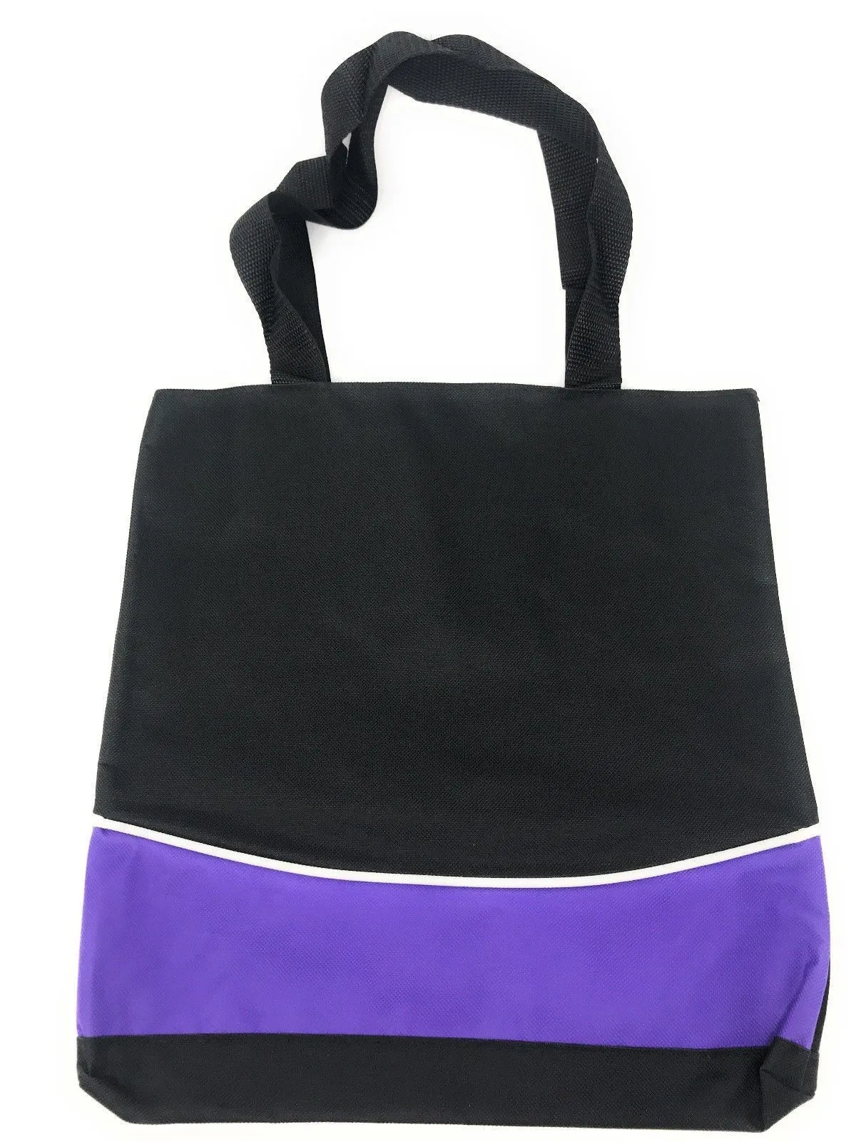 1 Dozen Fashion Two Tone Reusable Grocery Shopping Totes Bags Wholesale