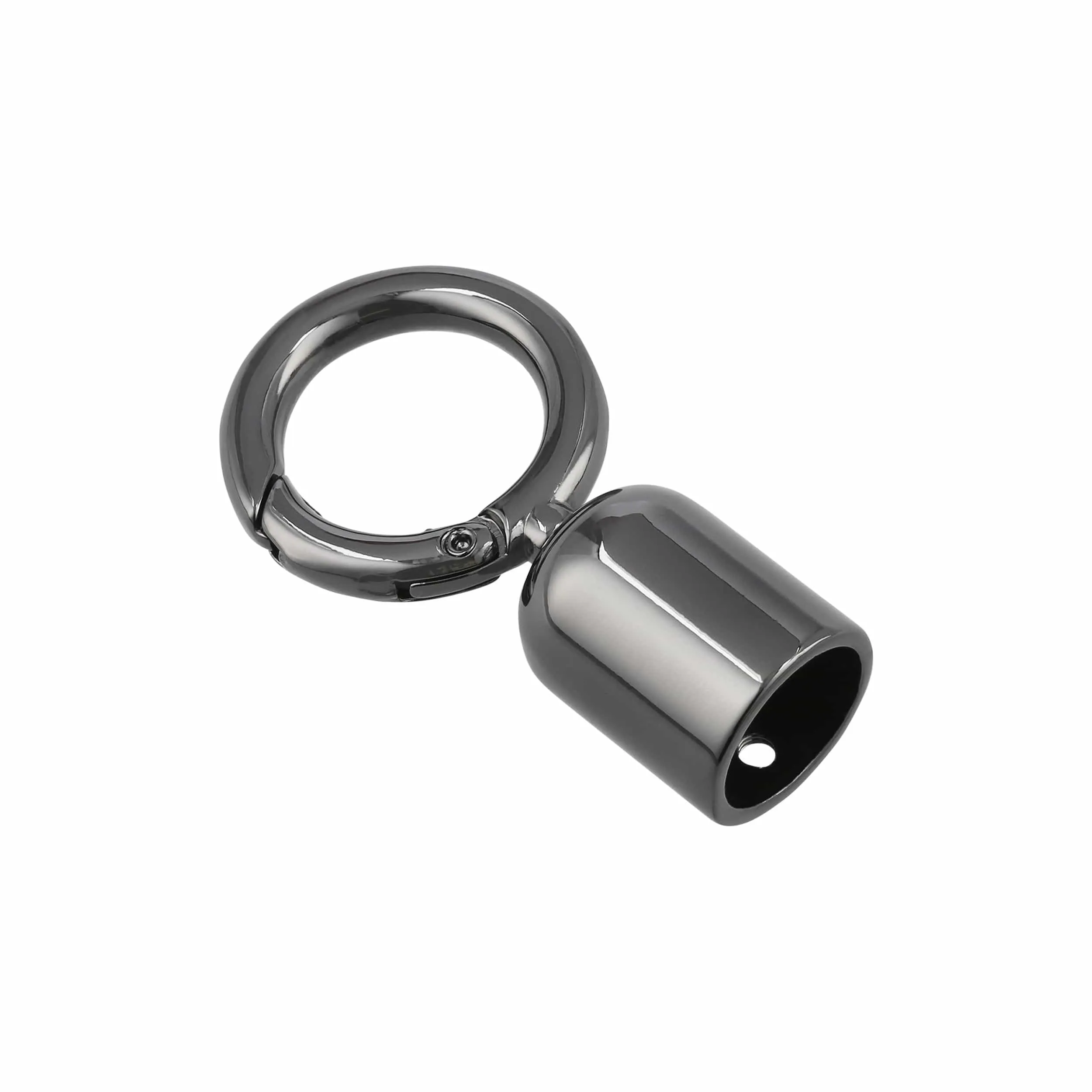 1/2" Gunmetal, Tassel Cover with Spring Gate, Zinc Alloy, #P-2969-GUNM