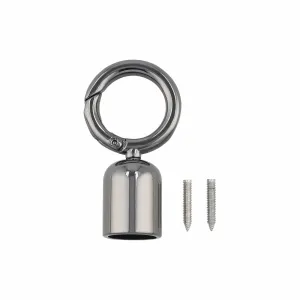 1/2" Gunmetal, Tassel Cover with Spring Gate, Zinc Alloy, #P-2969-GUNM