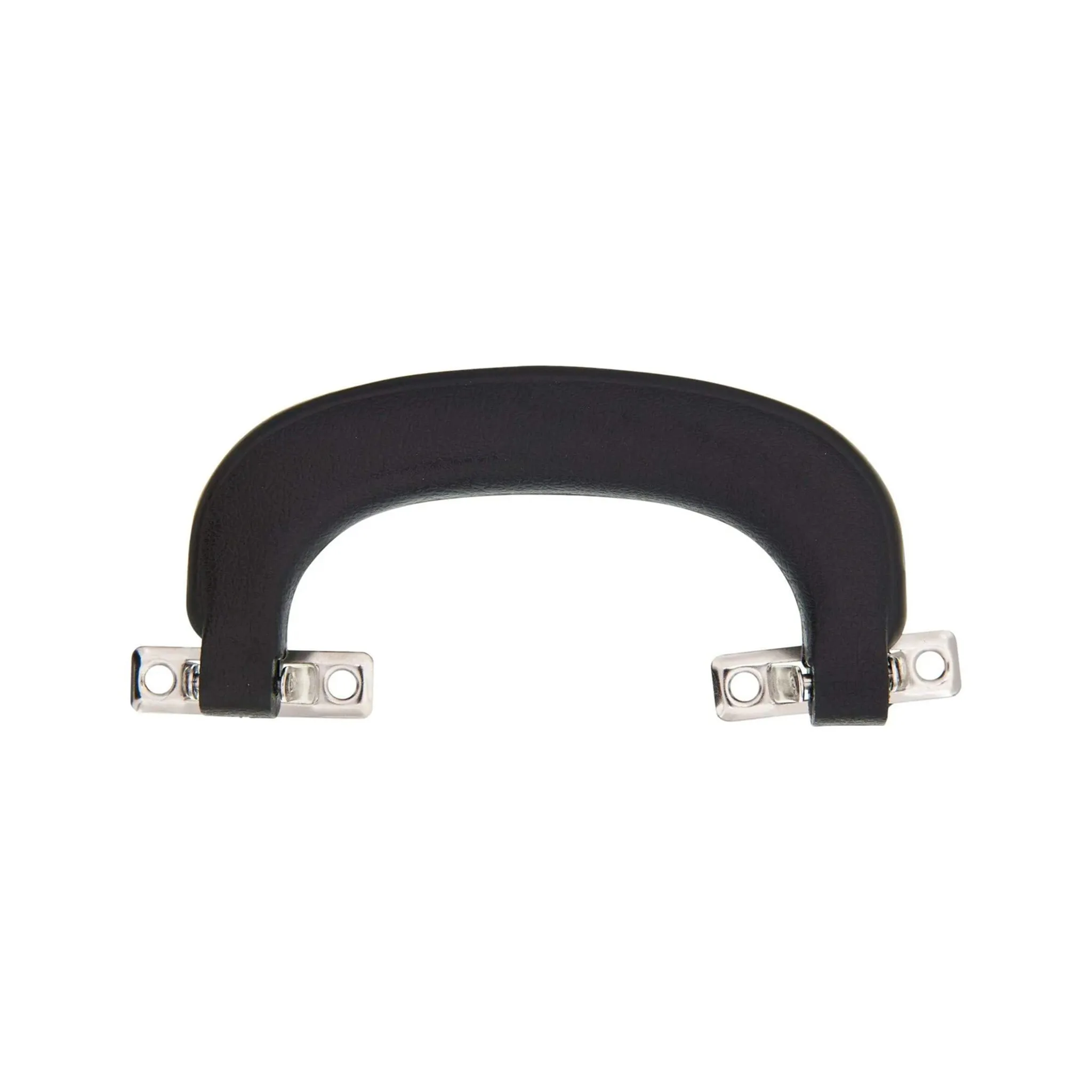 4 1/4" Black, Handle with Nickel Hardware, Plastic/Steel, #L-1796-NP