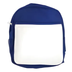 Bags - Backpacks - Large School Bag with Panel - Blue