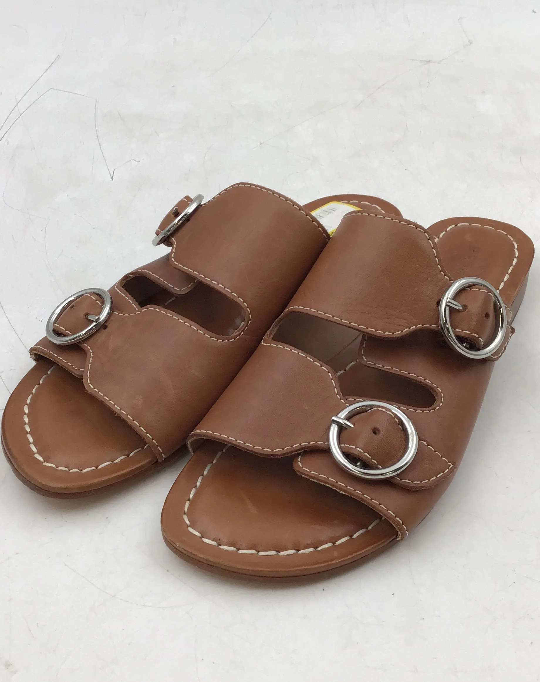 Bernardo Women's Tobi Brown Block Heel Slip-On Slide Sandals - Size 7.5 M