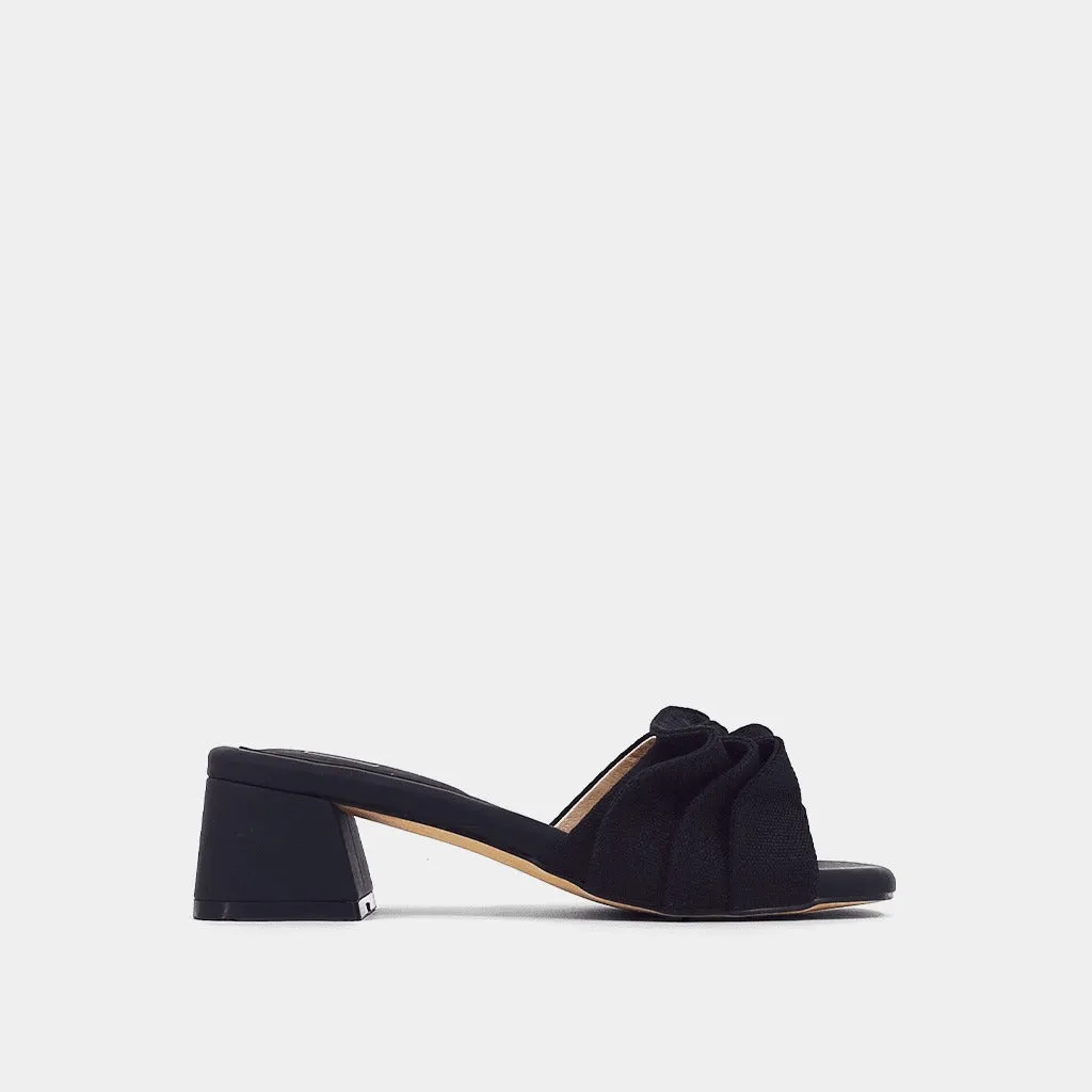Black Frances Slip-On Sandals