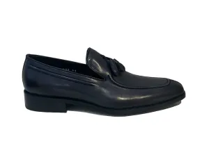 Brando 6832 Navy Blue Leather Tassel Slip On Dress Shoe Made In Brazil