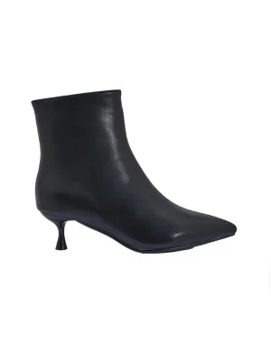 Brandy Kitten Heel Boot in Black - Final Sale