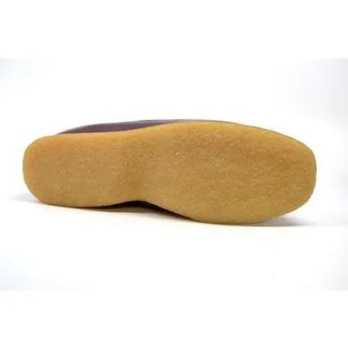 British Walkers Brooklyn Men's Burgundy Leather and Suede Crepe Sole Slip On