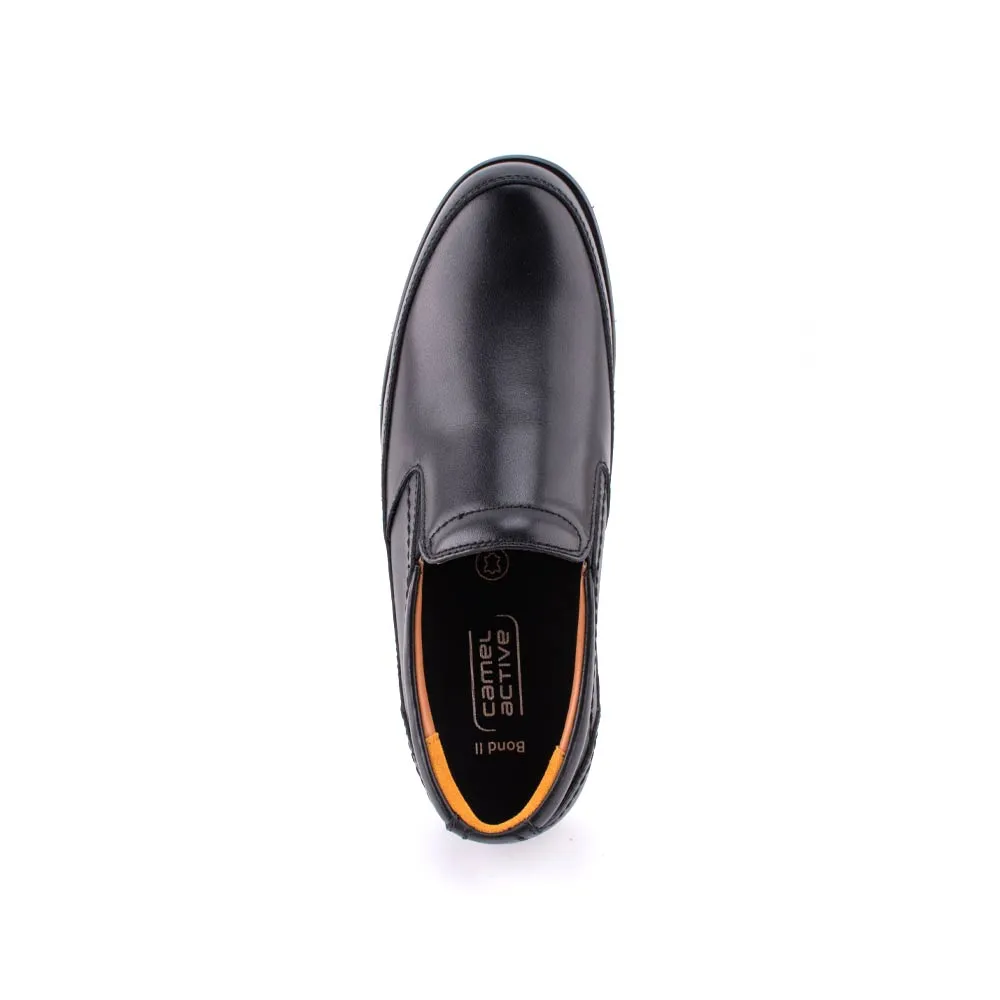 camel active Leather Classy Formal Shoes Men Black BOND II 802364-BE2LSV-1 BLACK