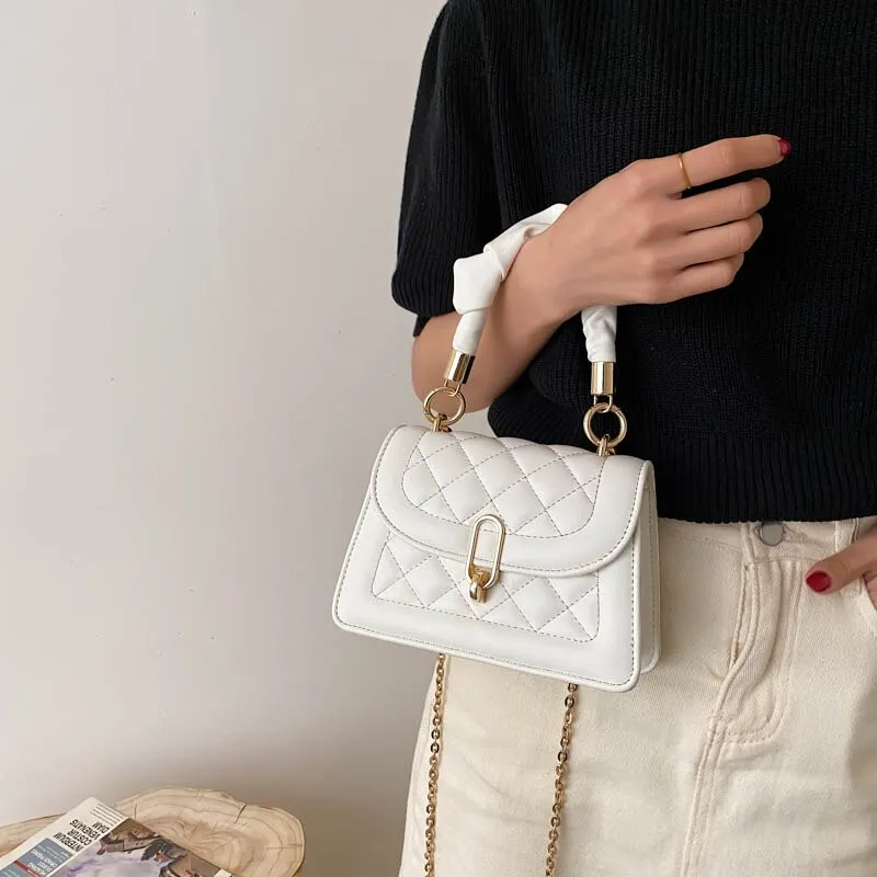 Christmas Gift Mini PU Leather Branded Tote Crossbody Bags For Women 2021 Luxury Fashion Chain Travel Shoulder Handbags And Purses