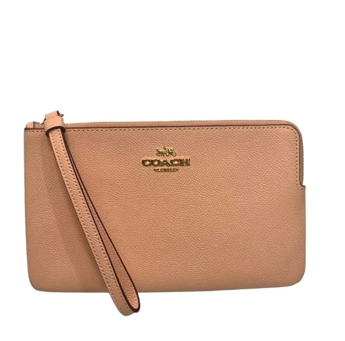 Coach Large Wristlet Signature Canvas/Leather
