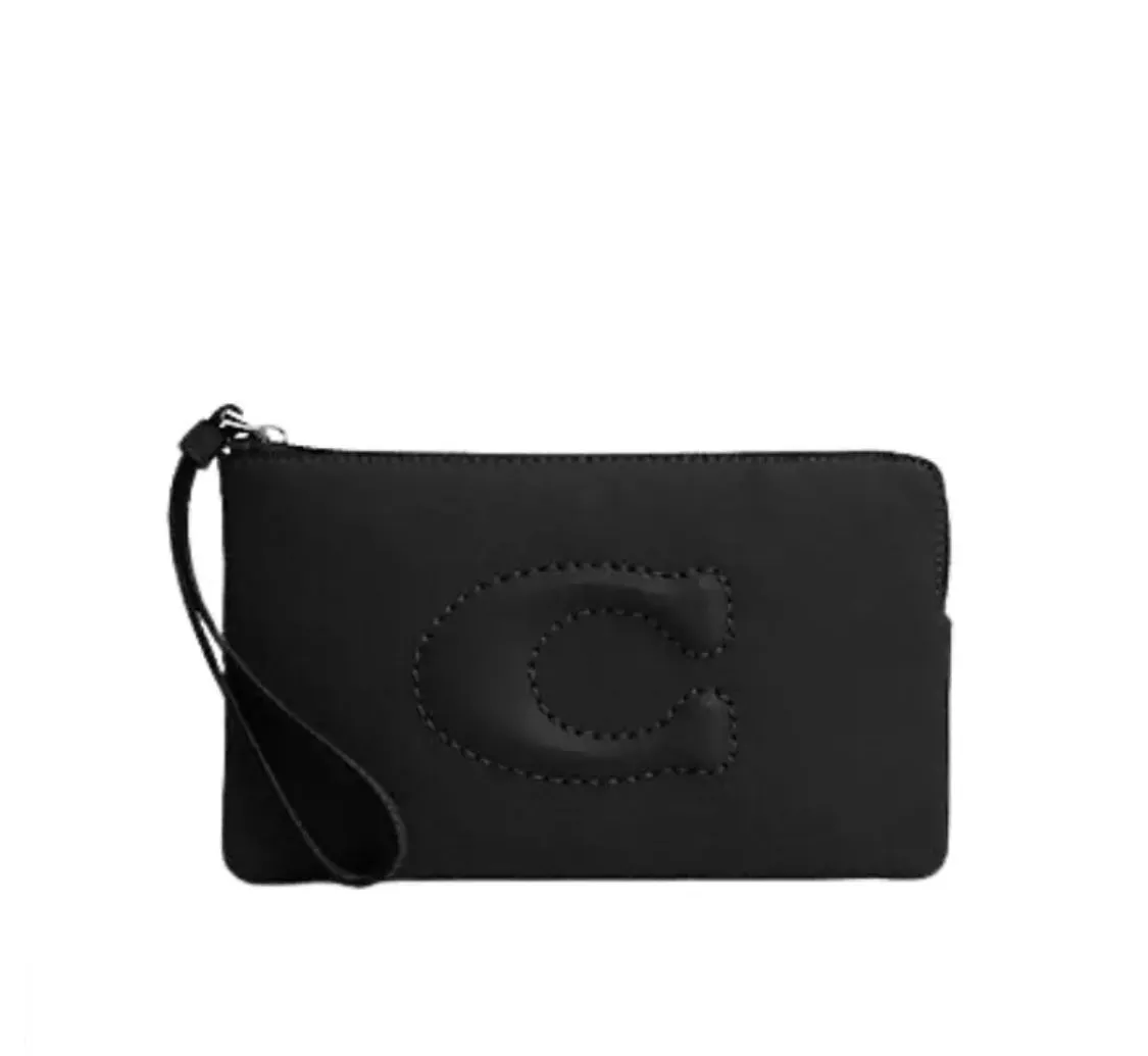 Coach Large Wristlet Signature Canvas/Leather