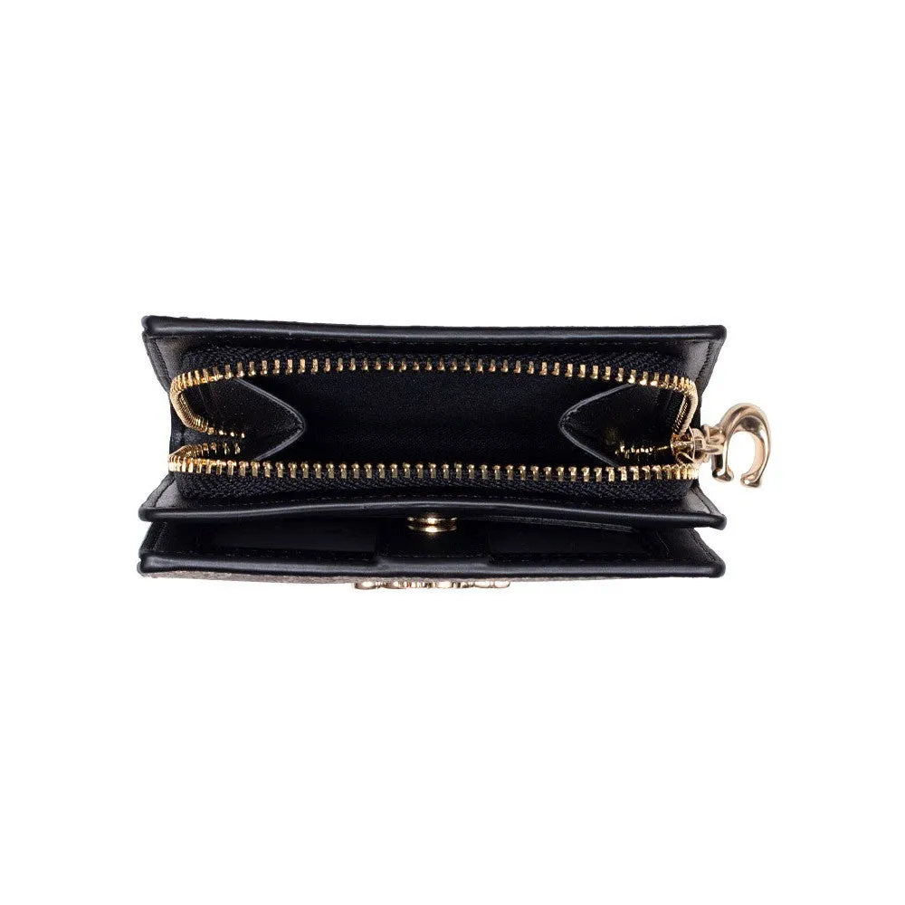 COACH Wallet Bi-Fold Wallet FC3309 Signature PVC Leather C Charm Snap Zip