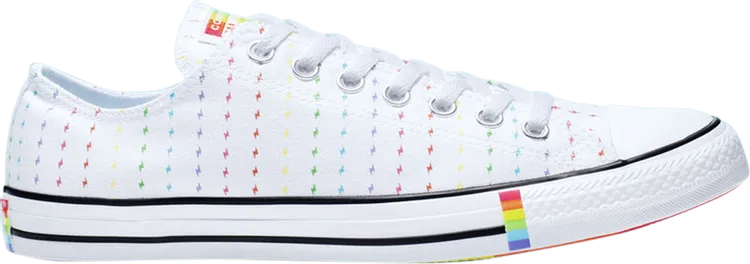 Converse Chuck Taylor All Star Ox Pride Pattern Sneakers, White