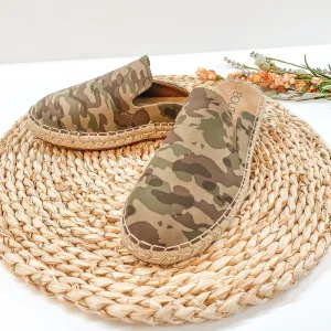 Corky's | Taffy Side Espadrille Slide On Sandals in Camouflage