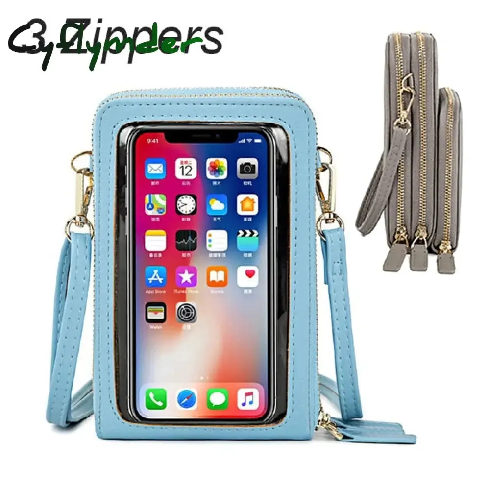Cyflymder Touchable Cell Phone Shoulder Bags Women Multi-functional Pocket Mini Crossbody Bag Card Purse Ladies Small Female Messenger Bag