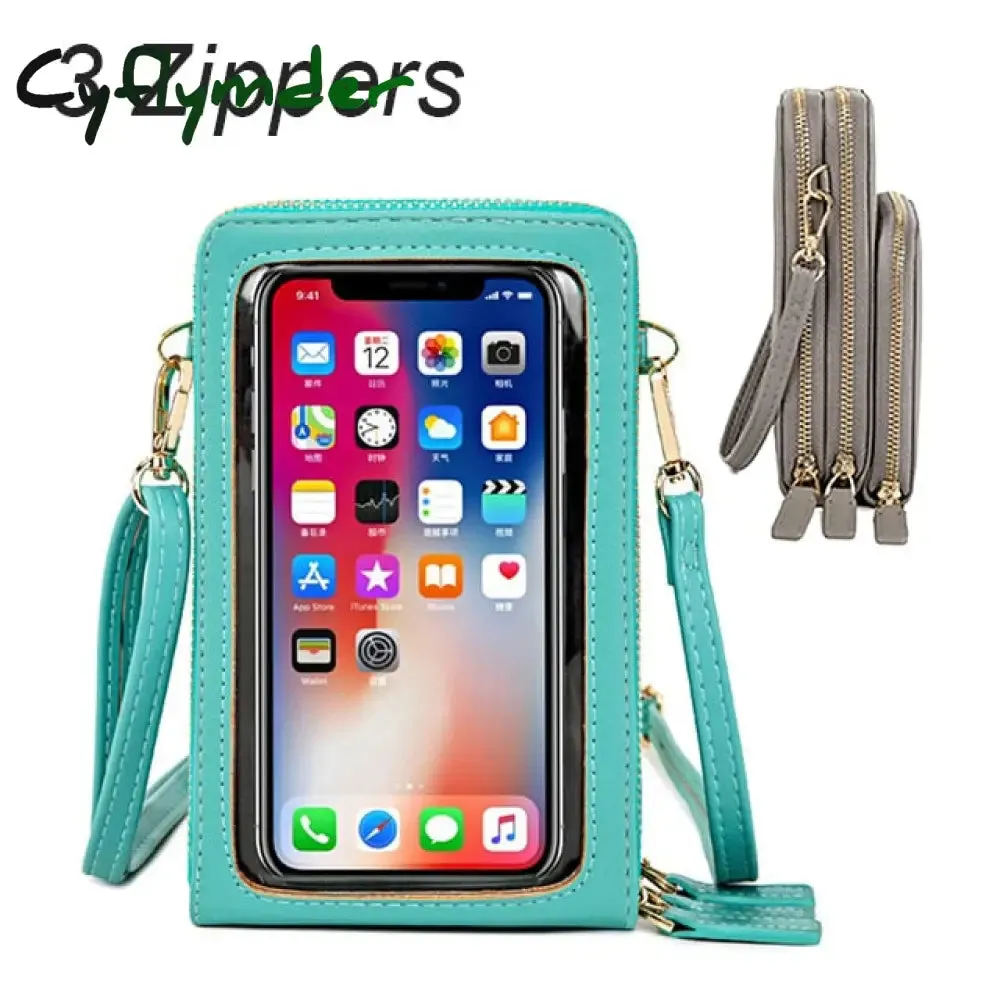 Cyflymder Touchable Cell Phone Shoulder Bags Women Multi-functional Pocket Mini Crossbody Bag Card Purse Ladies Small Female Messenger Bag