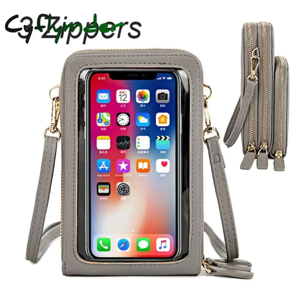 Cyflymder Touchable Cell Phone Shoulder Bags Women Multi-functional Pocket Mini Crossbody Bag Card Purse Ladies Small Female Messenger Bag
