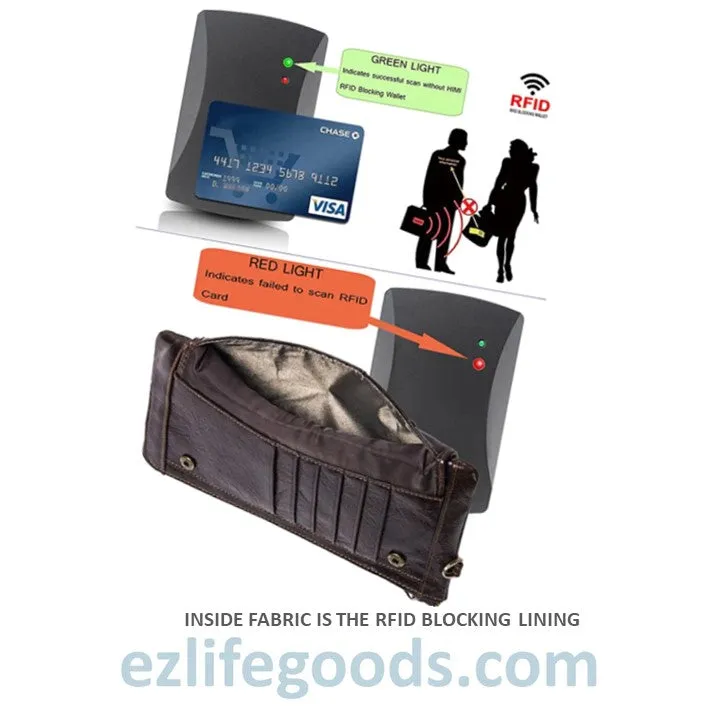 Elegant Genuine Leather Wallet With Phone Pocket