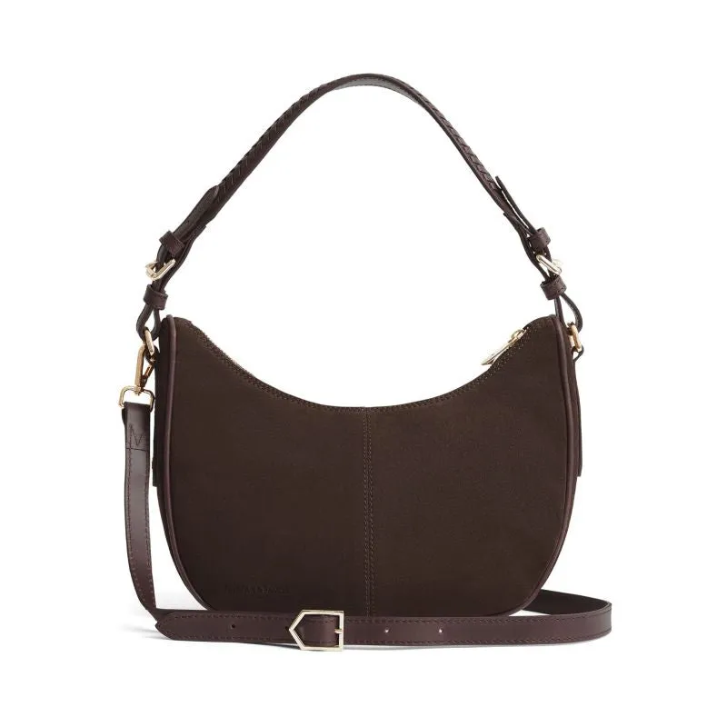 Fairfax & Favor Tetbury Crescent Ladies Shoulder Bag - Chocolate