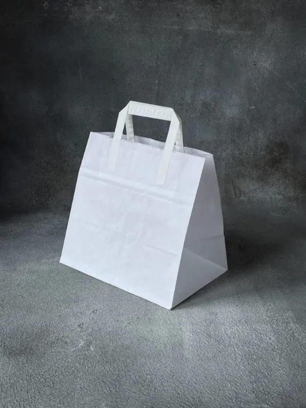 Folded Handle Wide Base Paper Bags