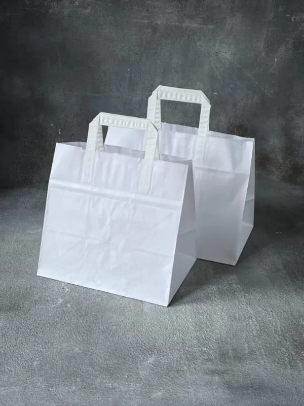 Folded Handle Wide Base Paper Bags