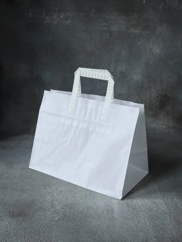 Folded Handle Wide Base Paper Bags