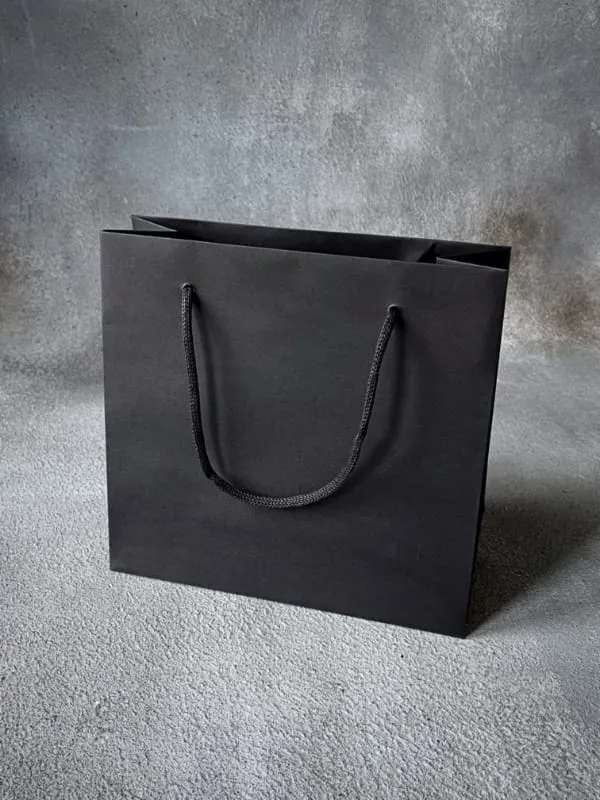 FSC® Black Dyed Paper Rope Handle Bags