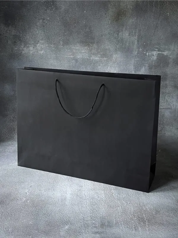 FSC® Black Dyed Paper Rope Handle Bags