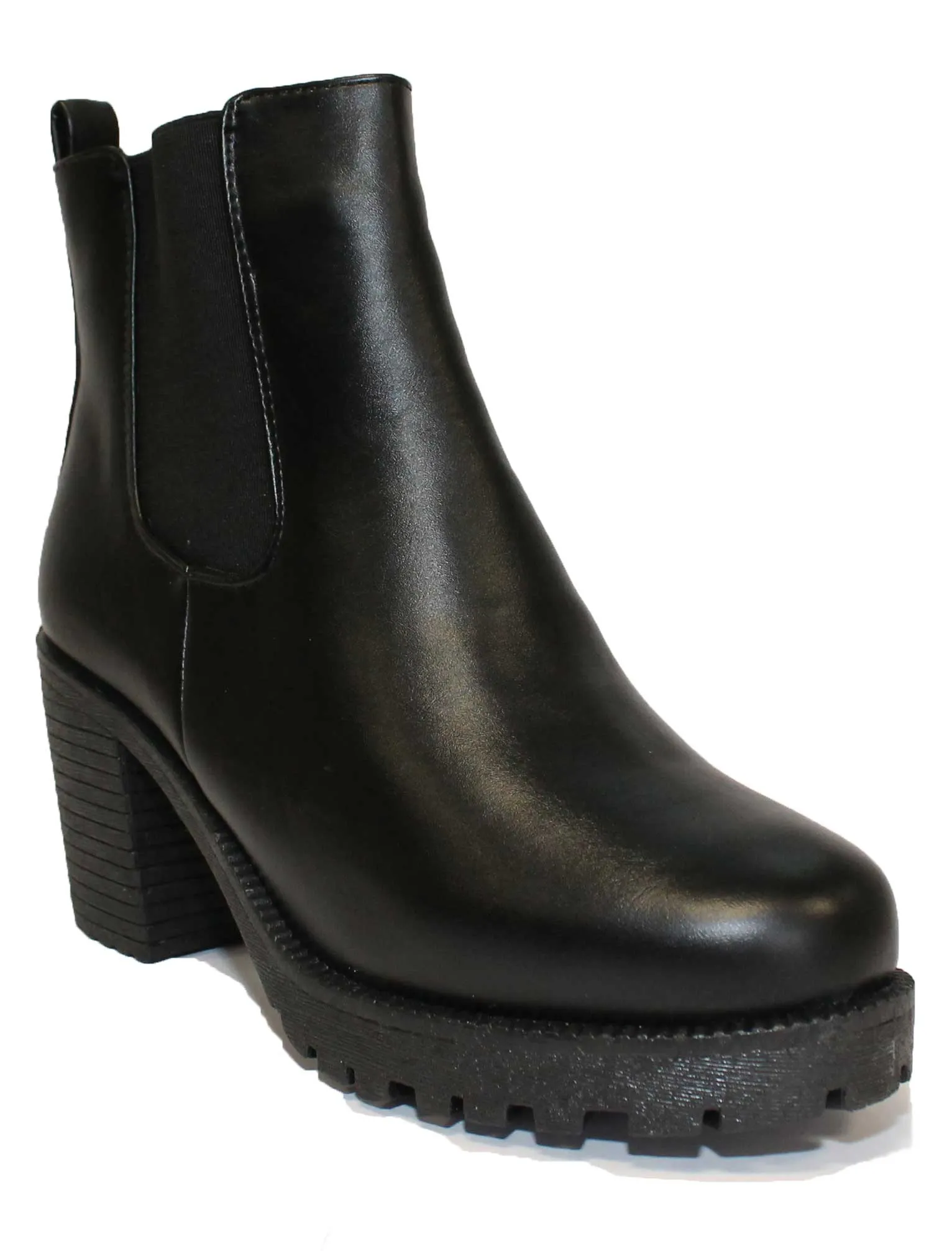 Gabi black high heeled Chelsea boots