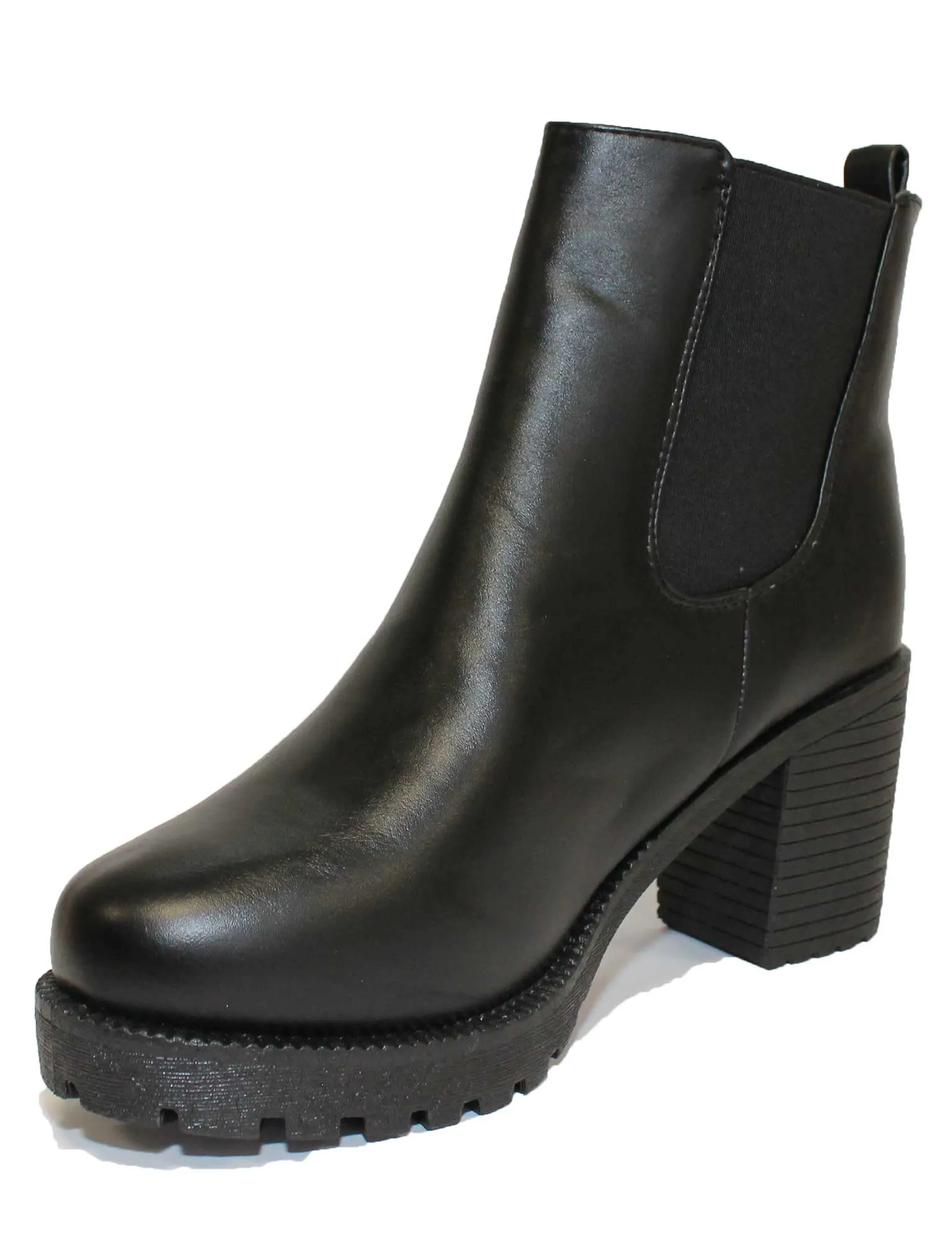 Gabi black high heeled Chelsea boots