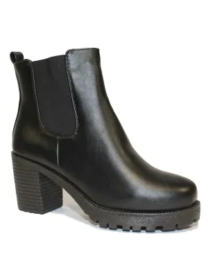 Gabi black high heeled Chelsea boots