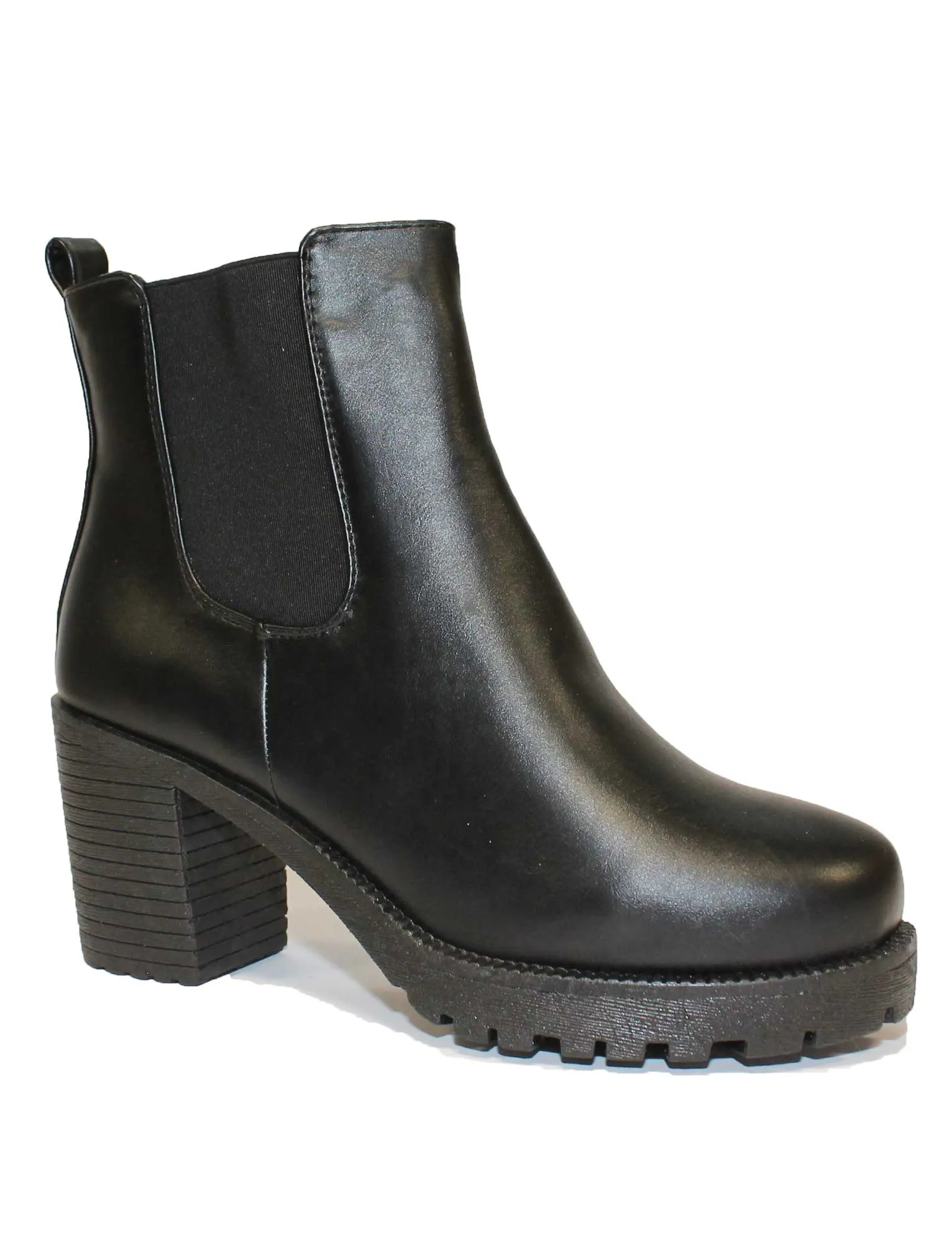 Gabi black high heeled Chelsea boots
