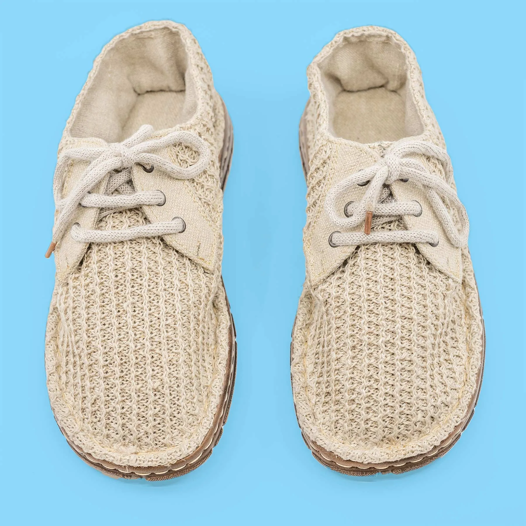 GRIEG Glue-free Handmade Organic Hemp Knit Shoes (Men's Sizes)