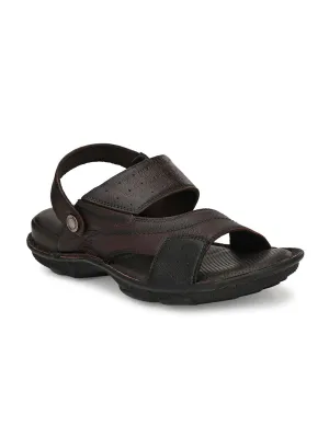 HITZ9247 Men's Totone Leather Daily Wear Slip-On Sandals
