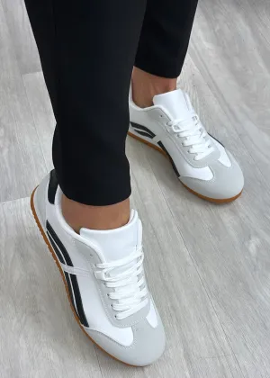 Holliday White Suede Trainers