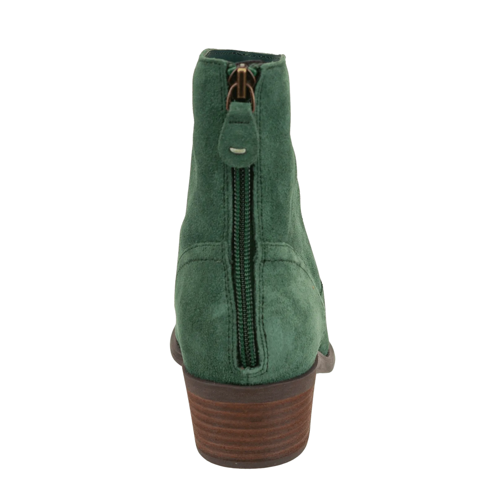 HOMESTEAD in DARK GREEN Heeled Ankle Boots