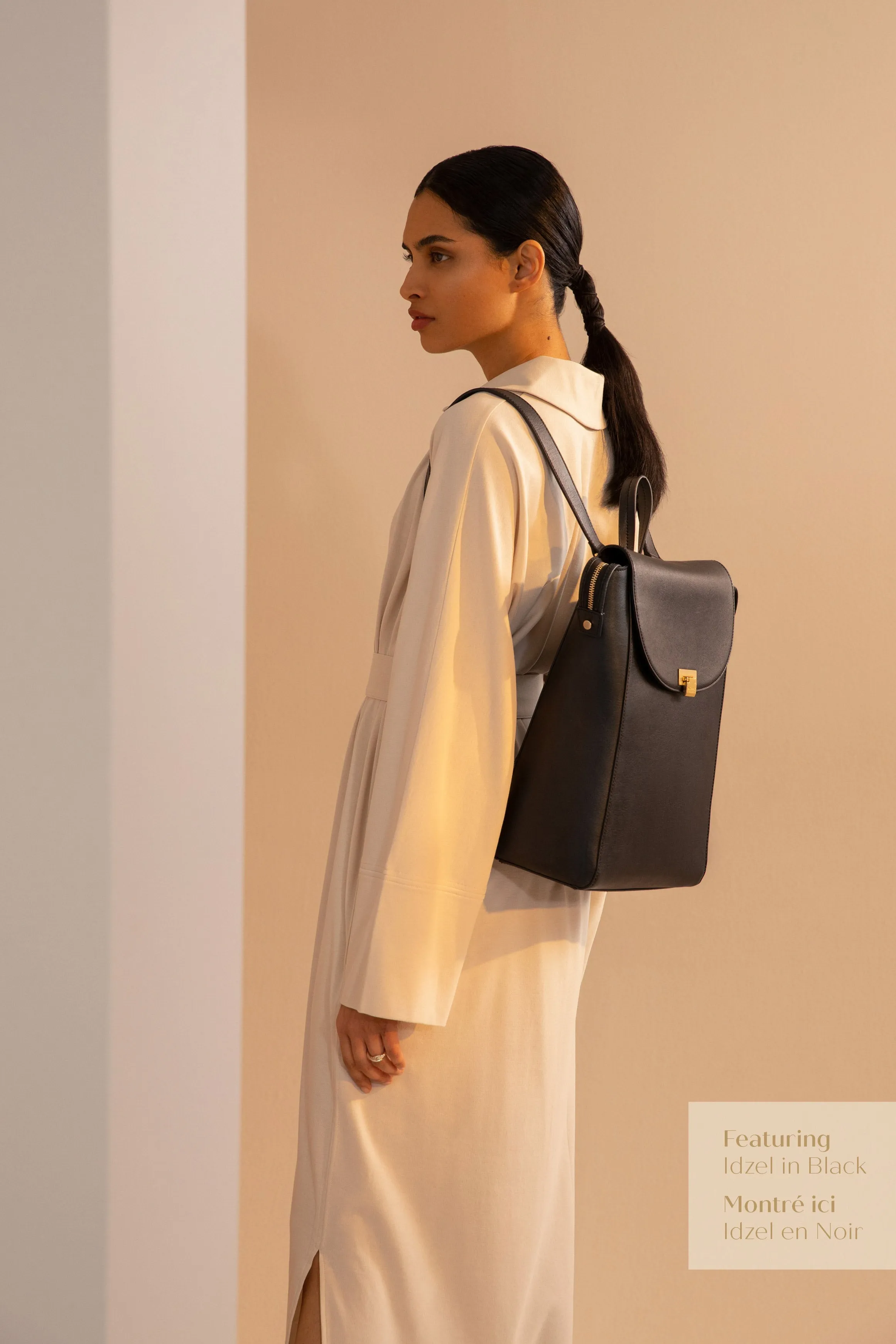 IDZEL Vegan Flap Over Backpack - Vintage