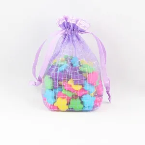 Iridescent Lavender Organza Pouch | 12 Count