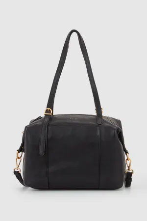 Ivy Leather Buckle Tote Bag
