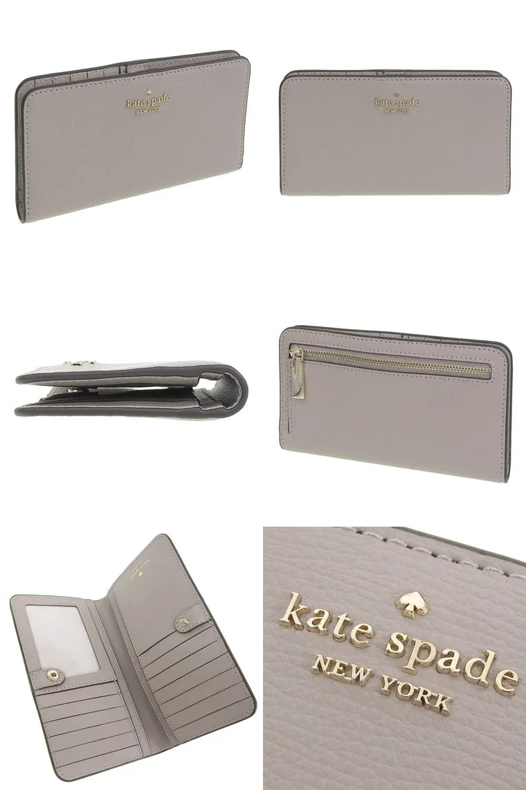 KATE SPADE Darcy Large Slim Bifold Wallet WLR00545 warm taupe