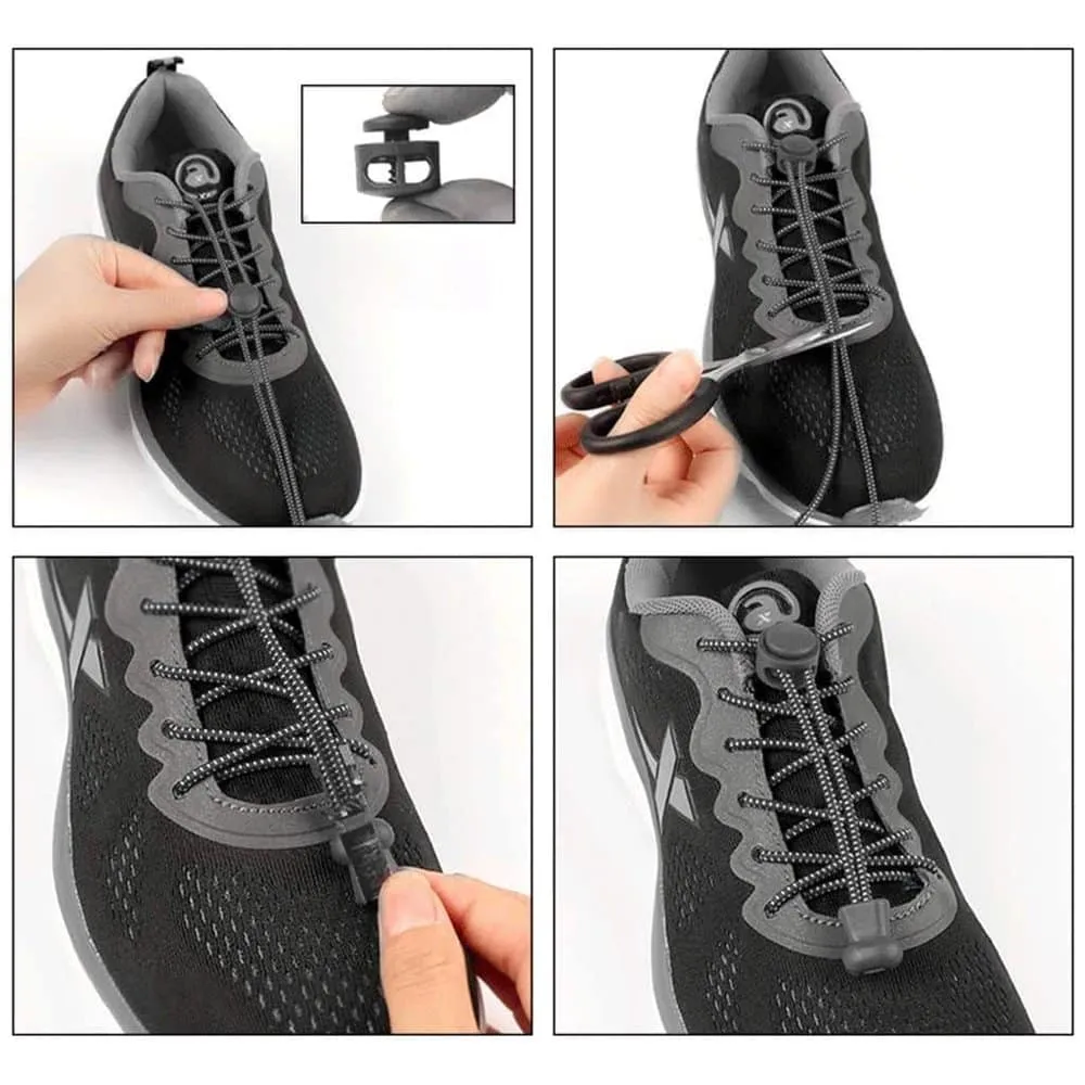 Lazy No-Tie Elastic Speed Shoelaces - Blue