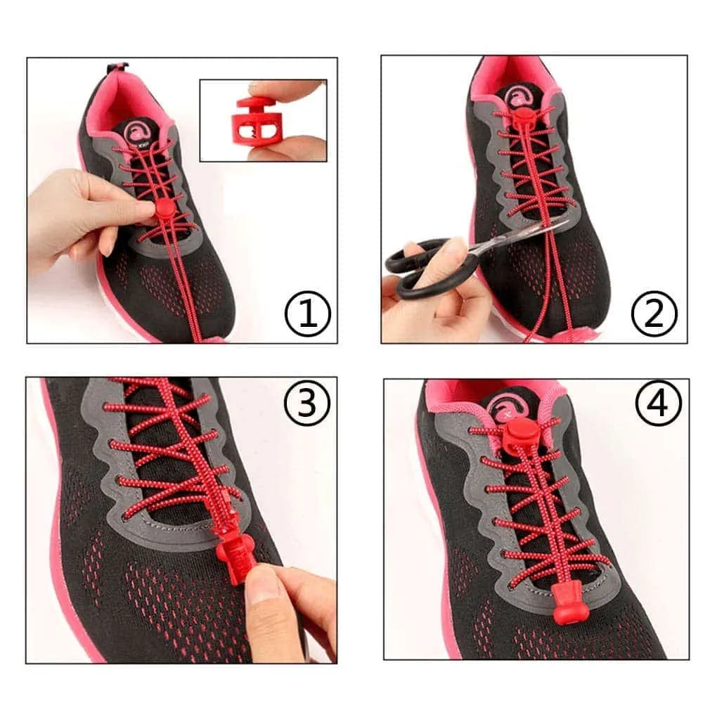 Lazy No-Tie Elastic Speed Shoelaces - Blue