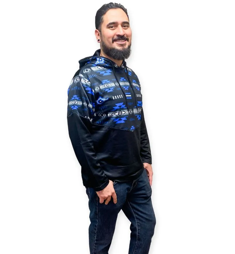 <font color="red">NEW!</font> SMALL Turquiose Traditional Southwest Hoodie Pullovers!
