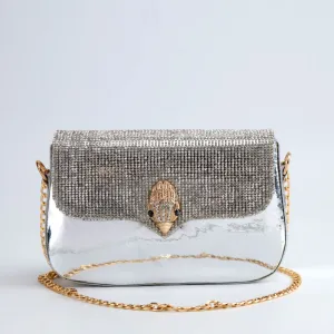 Luxury Diamond Eagle Head Evening Clutch Bag for Women #22
