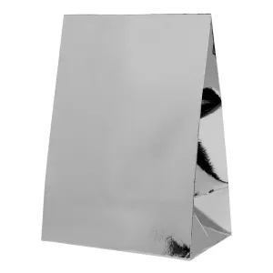 Metallic Silver Party Bags (10 pack)
