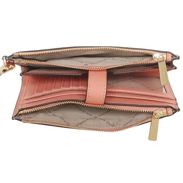 Michael Kors Jet Set Travel Large Double Zip Wristlet Wallet