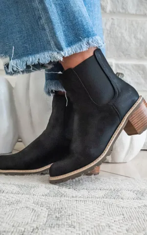 MODEL SHOE - Corkys Cauldron Black Booties - Final Sale