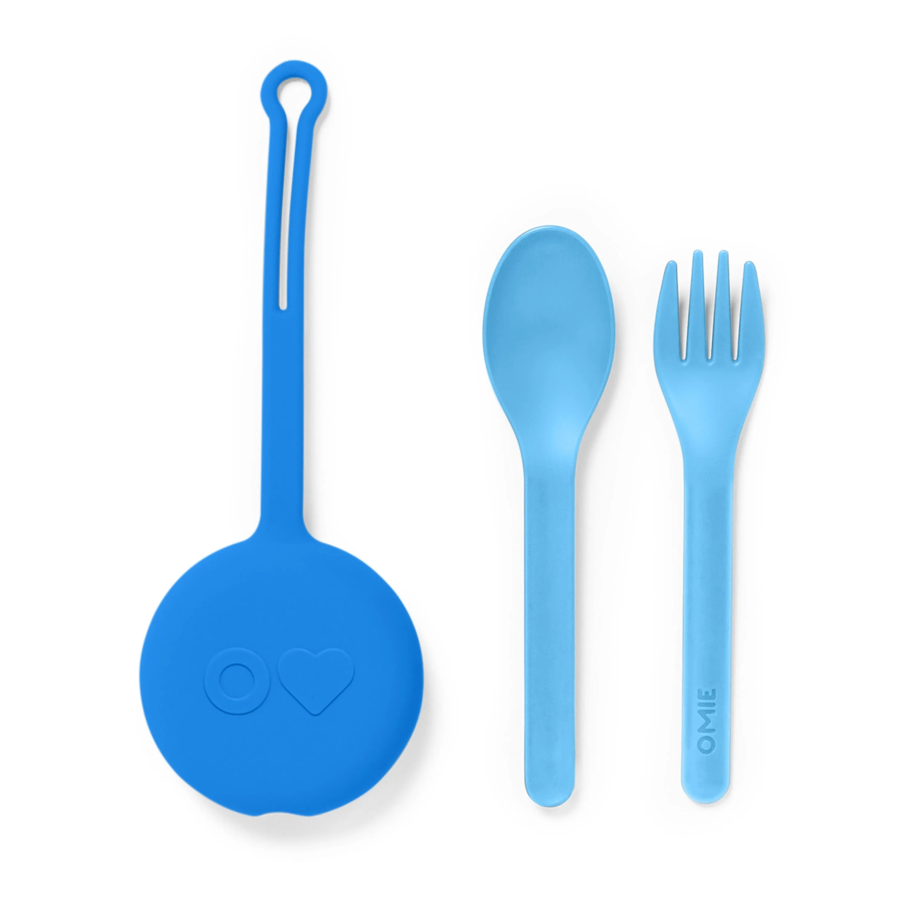 OmieBox 2 - Fork/Spoon/Pod Set Capri Blue