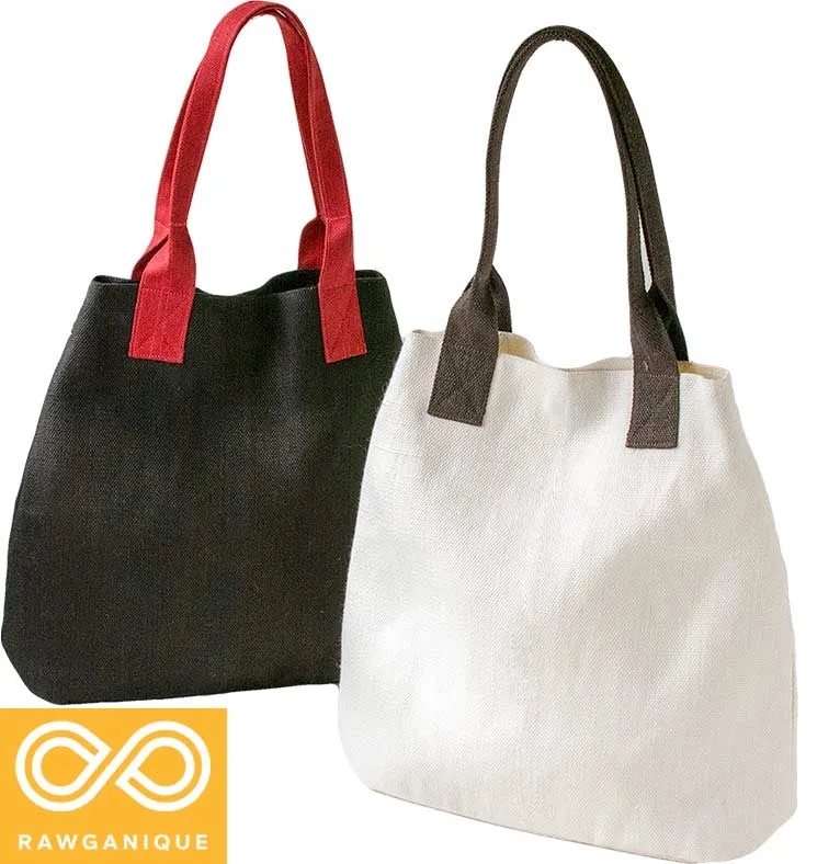 PARIS 100% Organic Hemp Tote Bag (11.5x13x4) (Plastic-free)
